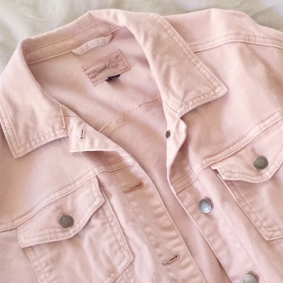 pastel pink jean jacket